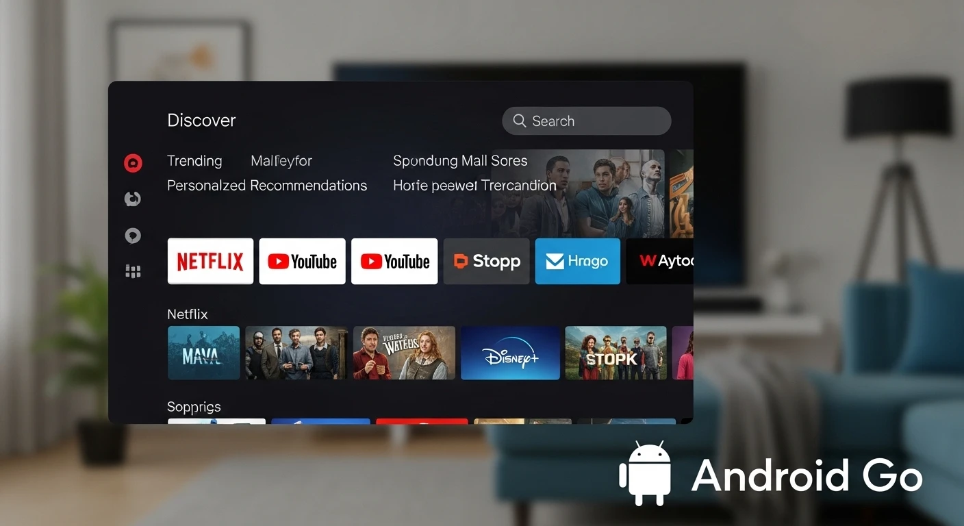 Android TV estrenará nueva interfaz en Android Go