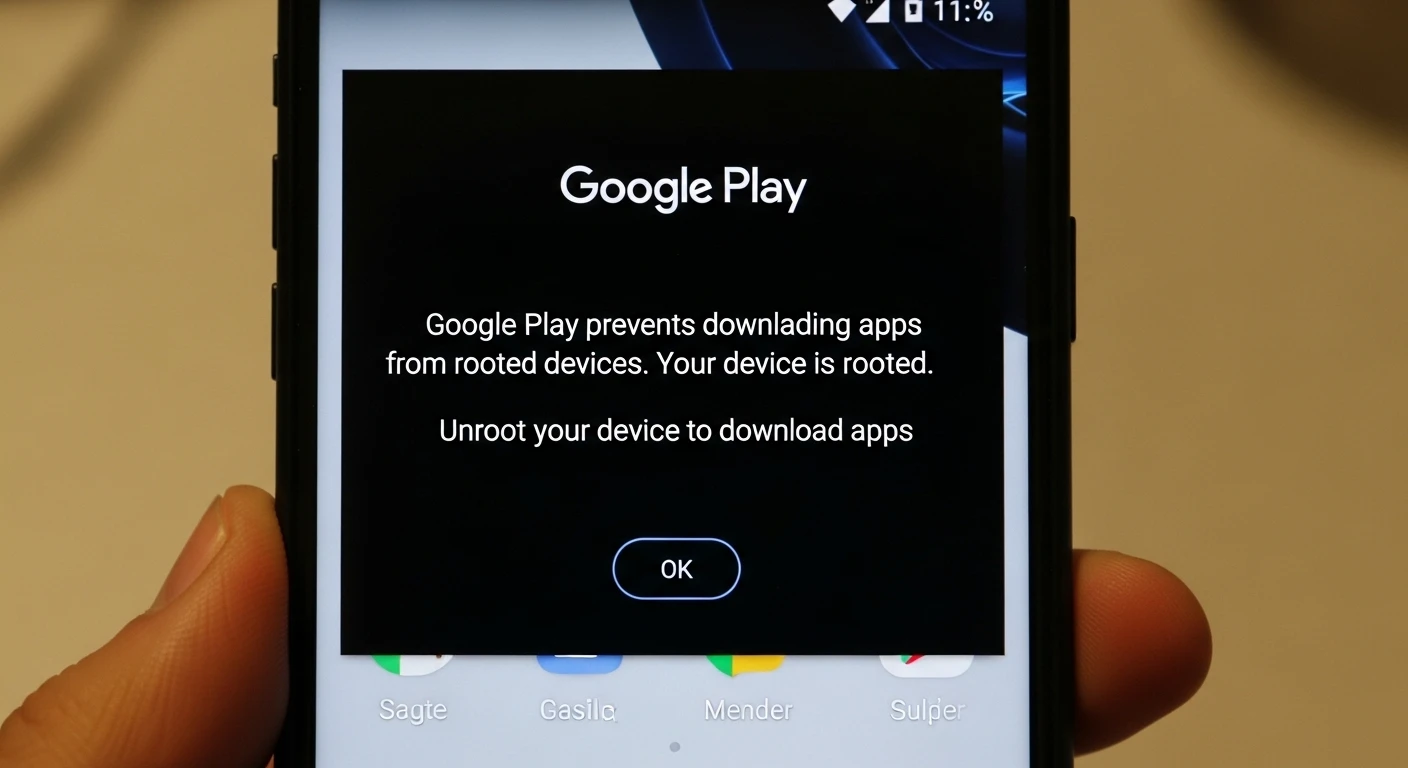 Google Play previene bajar apps desde dispositivos rooteados