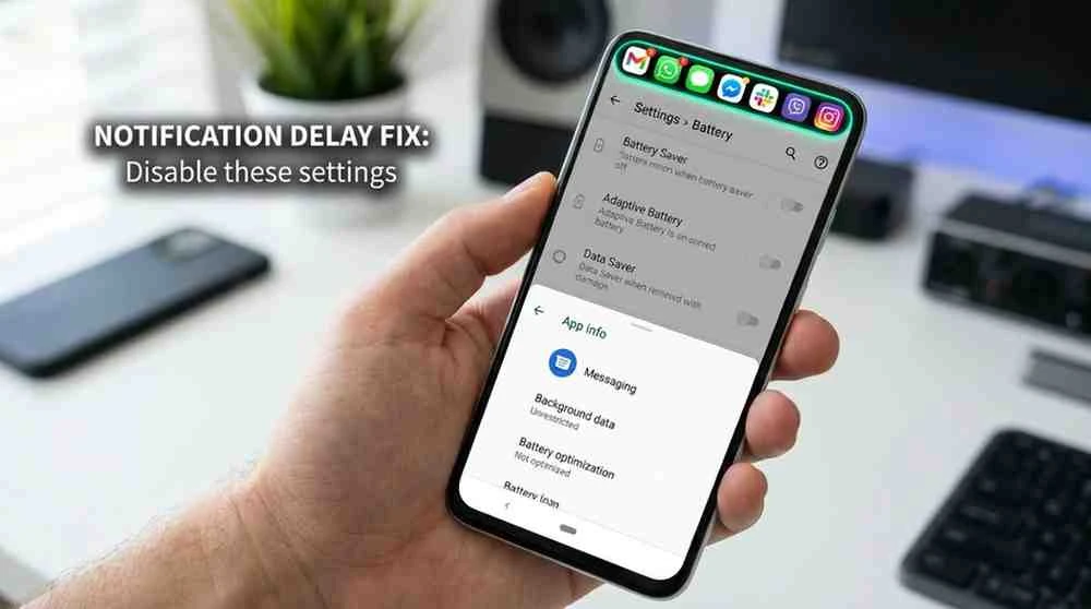 android notification delay