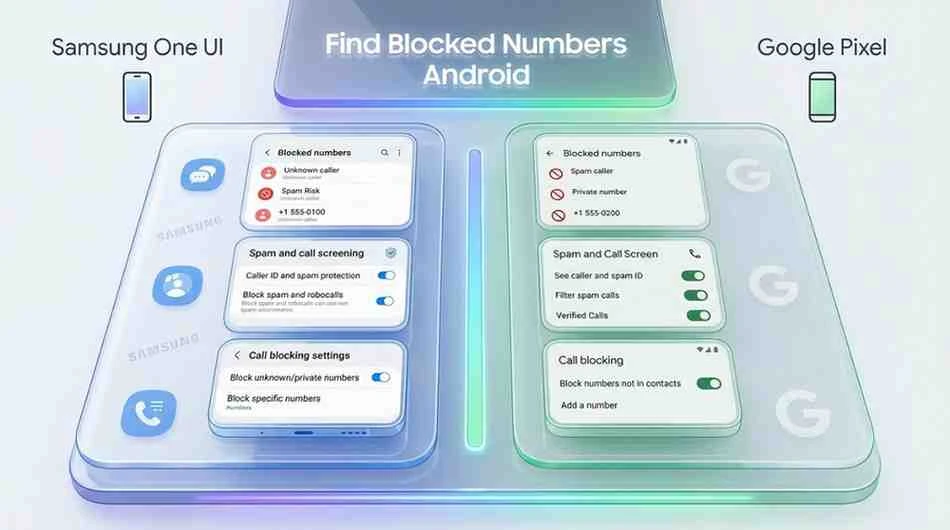 find blocked numbers android