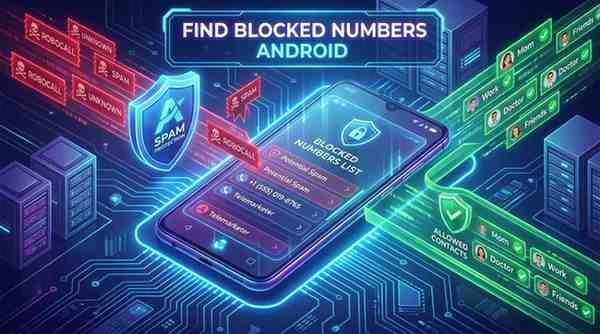 find blocked numbers android