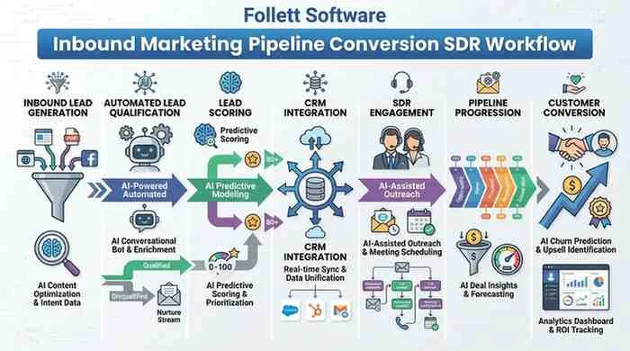 Follett Software Inbound Marketing Pipeline Conversion SDR Workflow: The Complete Guide to Scaling Inbound Leads 4 Follett Software Inbound Marketing Pipeline Conversion SDR Workflow
