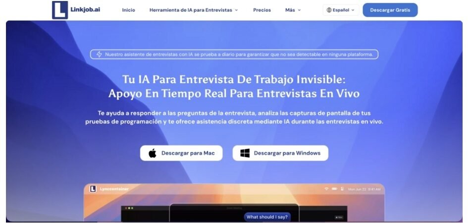Un asistente de entrevista con IA que afirma ser completamente invisible