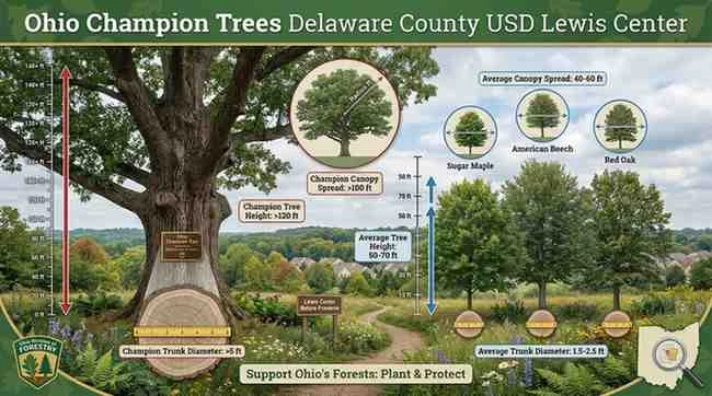 ohio champion trees delaware county usd lewis center