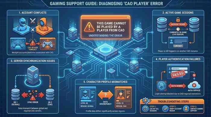 this game cannot be played by a player from cao