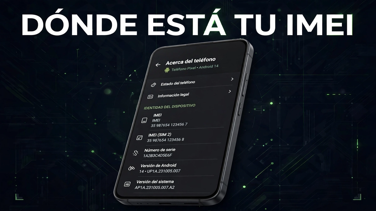 Cómo ver el IMEI en Android: Ajustes, Acerca del teléfono, información del IMEI