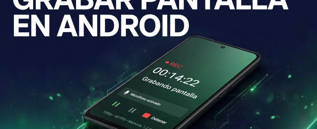 Cómo grabar la pantalla en Android: guía completa 2026 y 7 apps